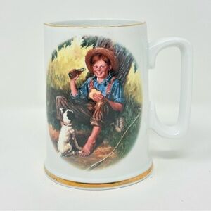 1986 Coca-Cola Collector's Ed. Tankard Beer Mug Coffee Mug 12oz The Barefoot Boy